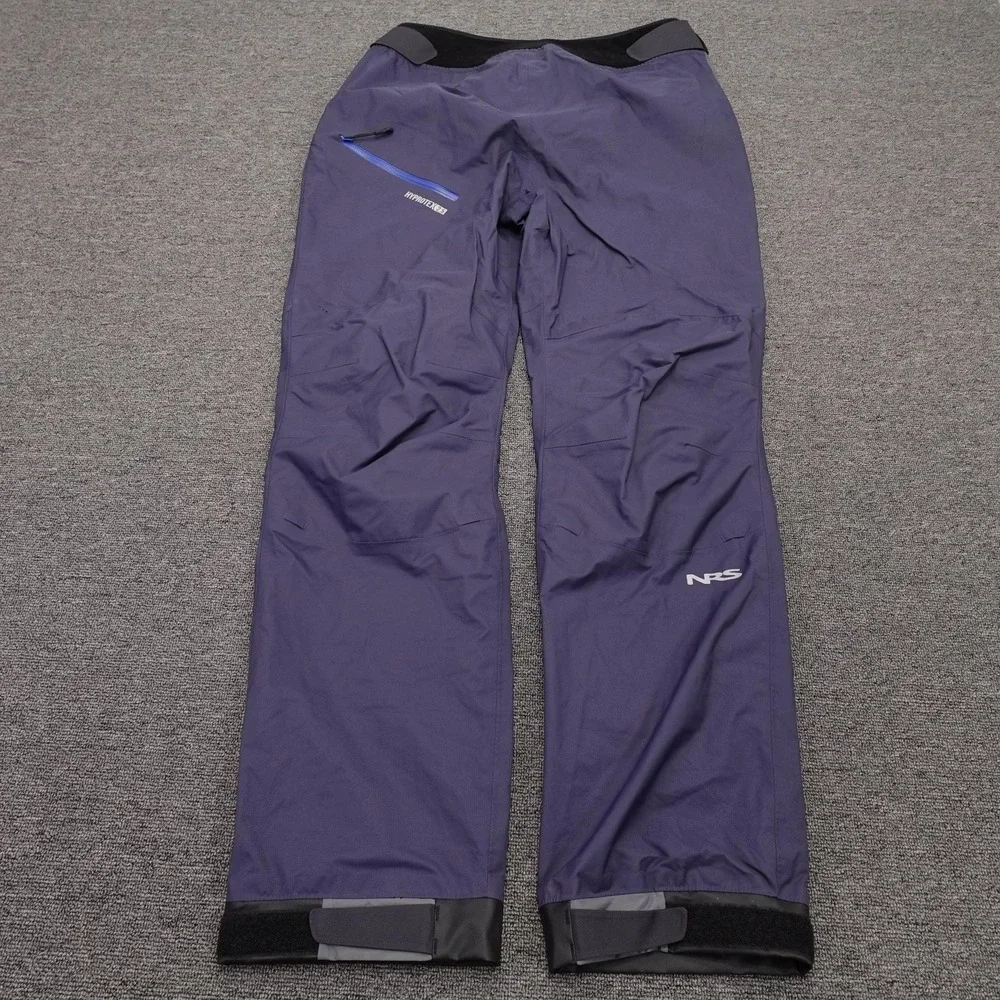 NRS Endurance Pants Large Blue Hyprotex 2.5 Waterproof Rain Kayak Fishing
